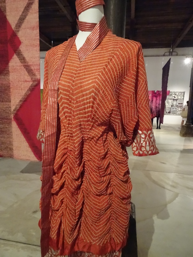 Asif Shaikh and Jabbar Khatri, Bandhani Dress with Aari Embroidery